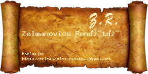 Zelmanovics Renátó névjegykártya